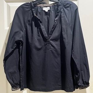 Velvet By Graham and Spencer Women's Black Cotton Medium Top